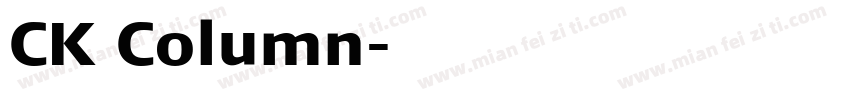 CK Column字体转换